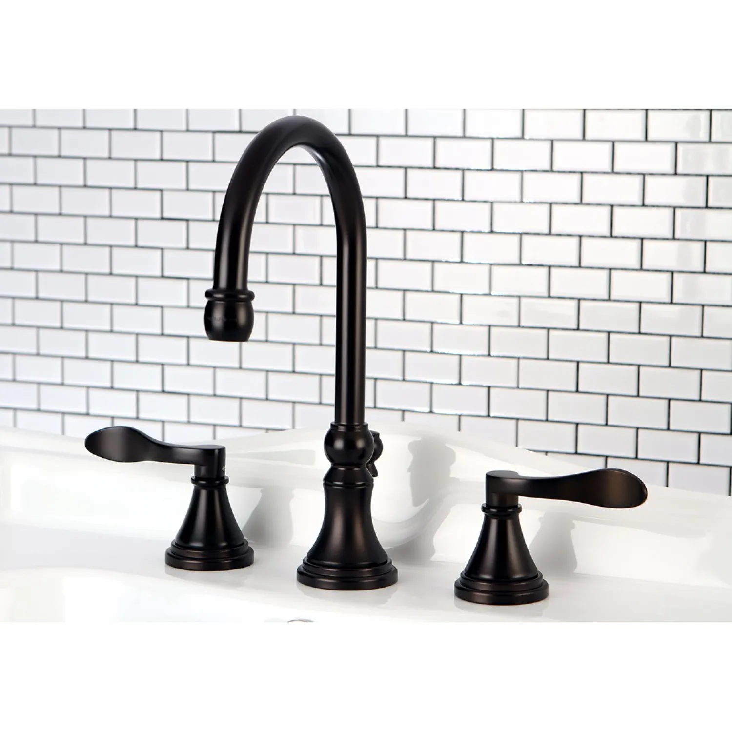 NuFrench 8-Inch Widespread Bathroom Faucet 8" Widespread