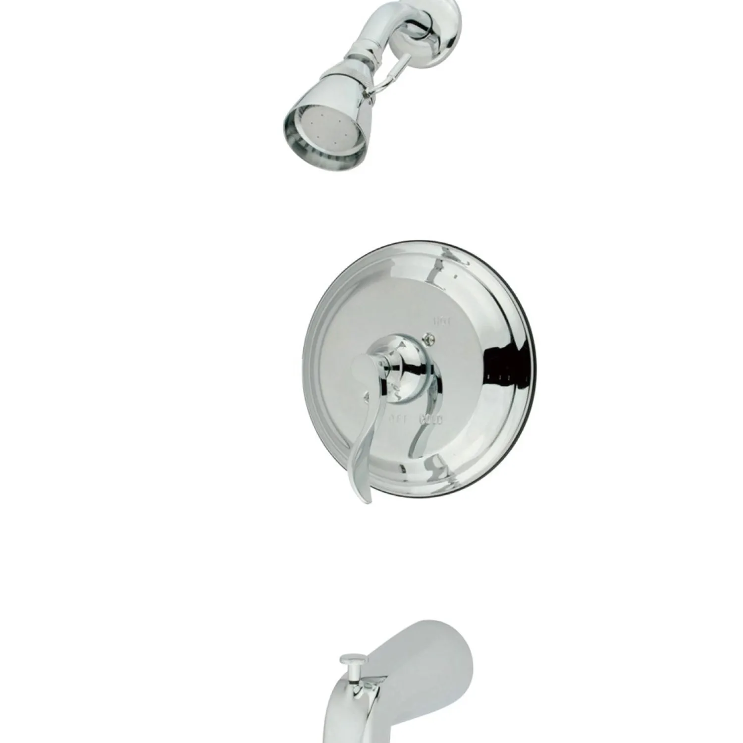 Sale Nu French Single Handle Tub and Shower Faucet in Polished Chrome Tub & Shower Sets