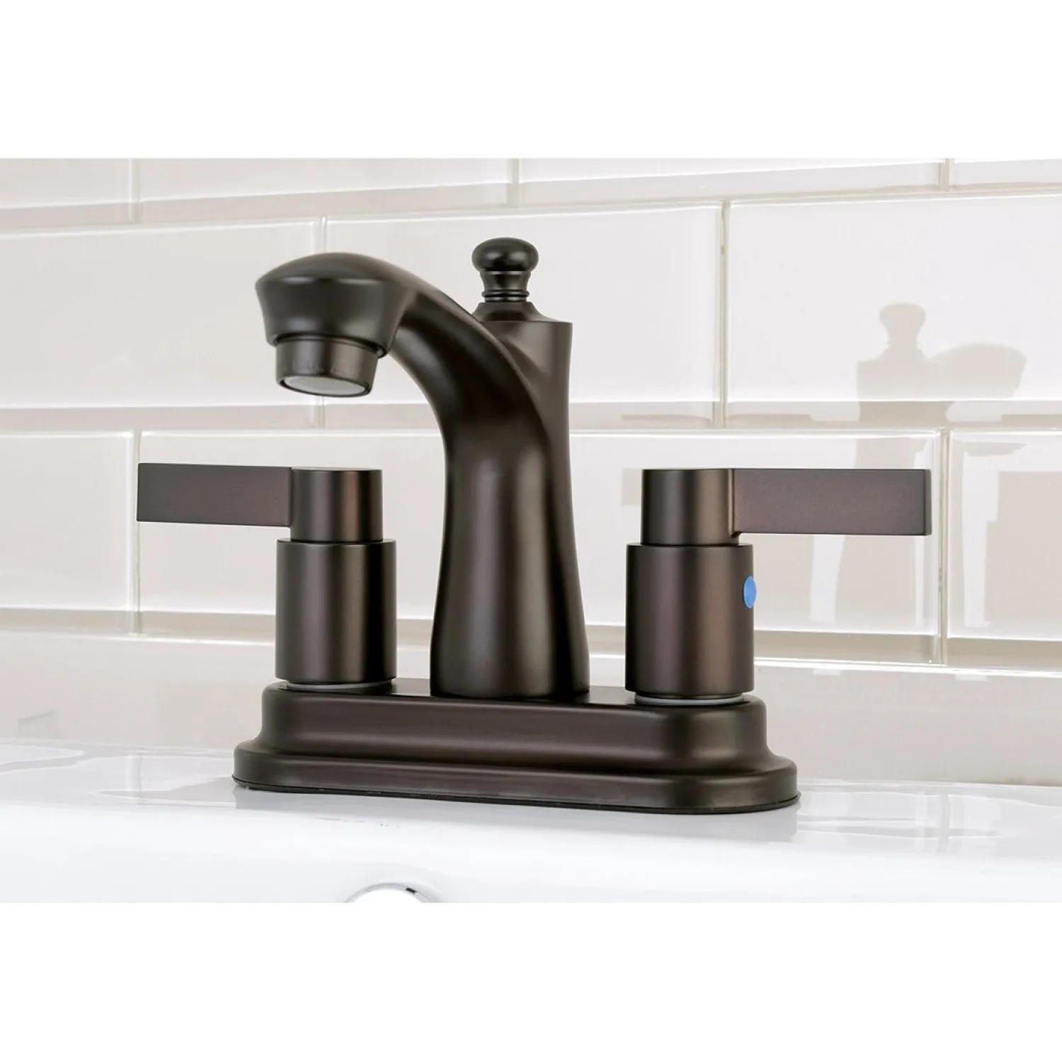 Outlet NuvoFusion 4" Centerset Deck Mount Bathroom Faucet 4" Center Set