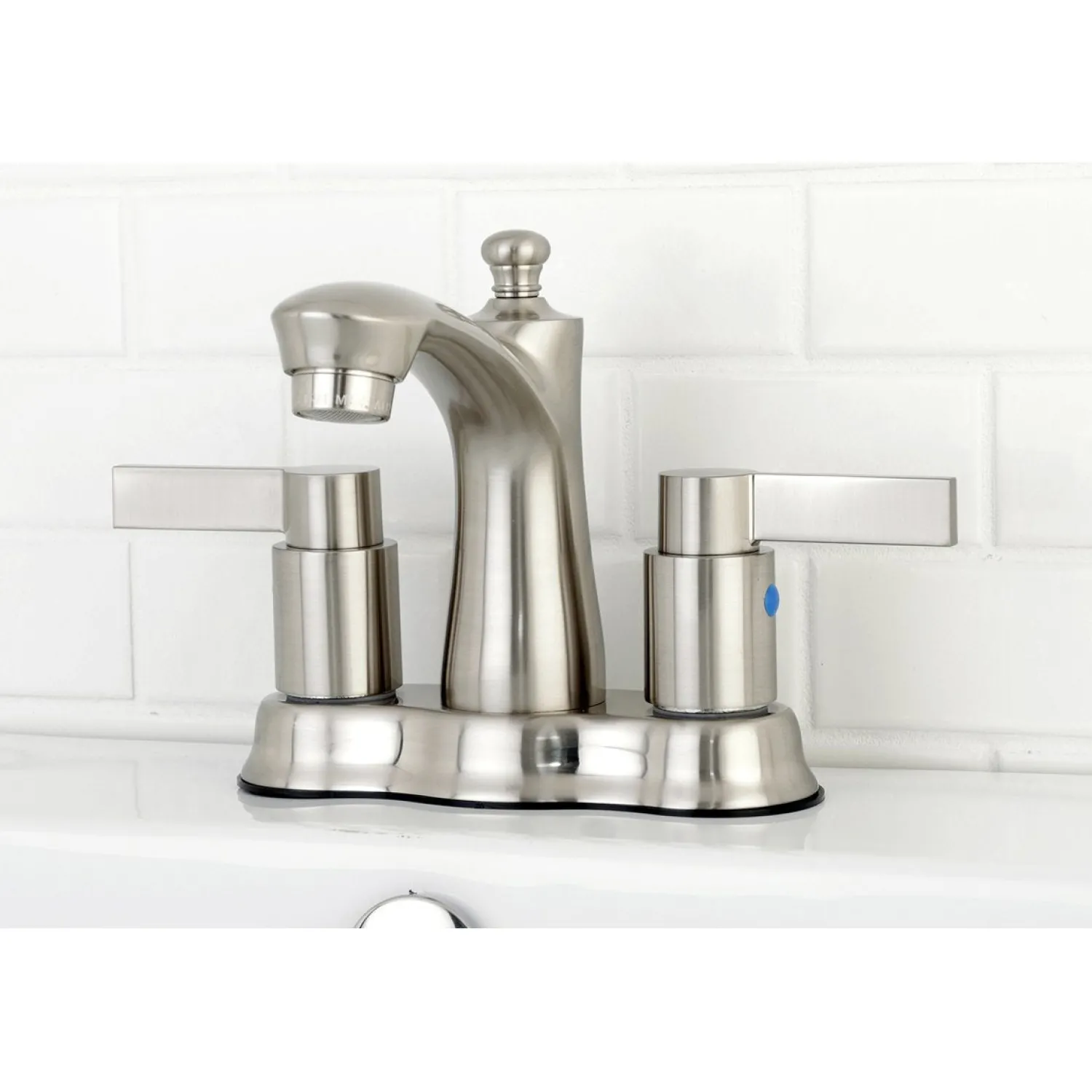 Sale NuvoFusion Deck Mount 4" Centerset Bathroom Faucet 4" Center Set
