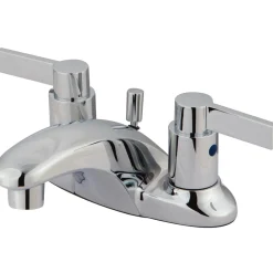 Outlet NuvoFusion Double Handle 4" Centerset Lavatory Faucet with Brass Pop-up 4" Center Set