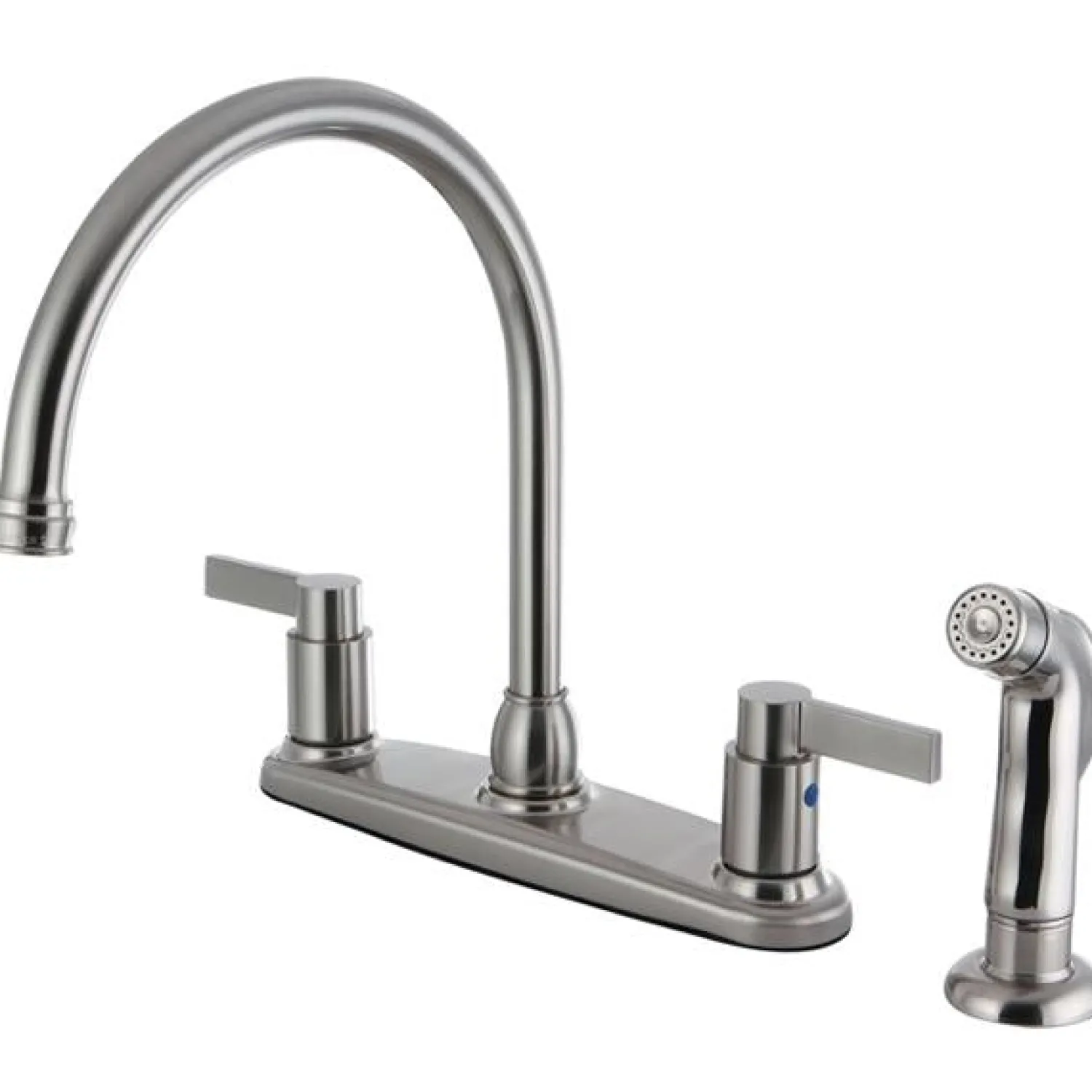 Best NuvoFusion 8-Inch Centerset Kitchen Faucet with Side Sprayer Faucets With Side Spray