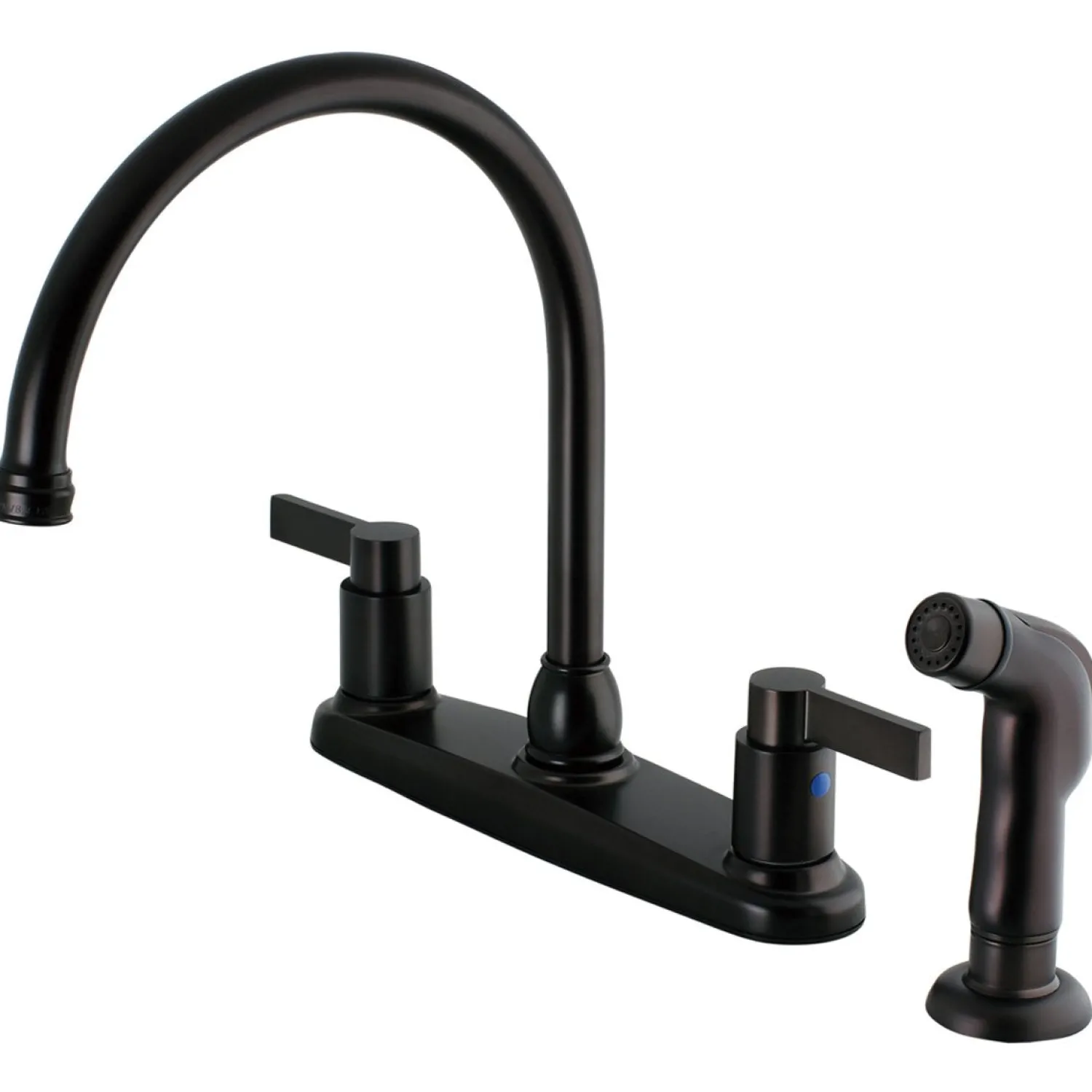 Best NuvoFusion 8-Inch Centerset Kitchen Faucet with Side Sprayer Faucets With Side Spray