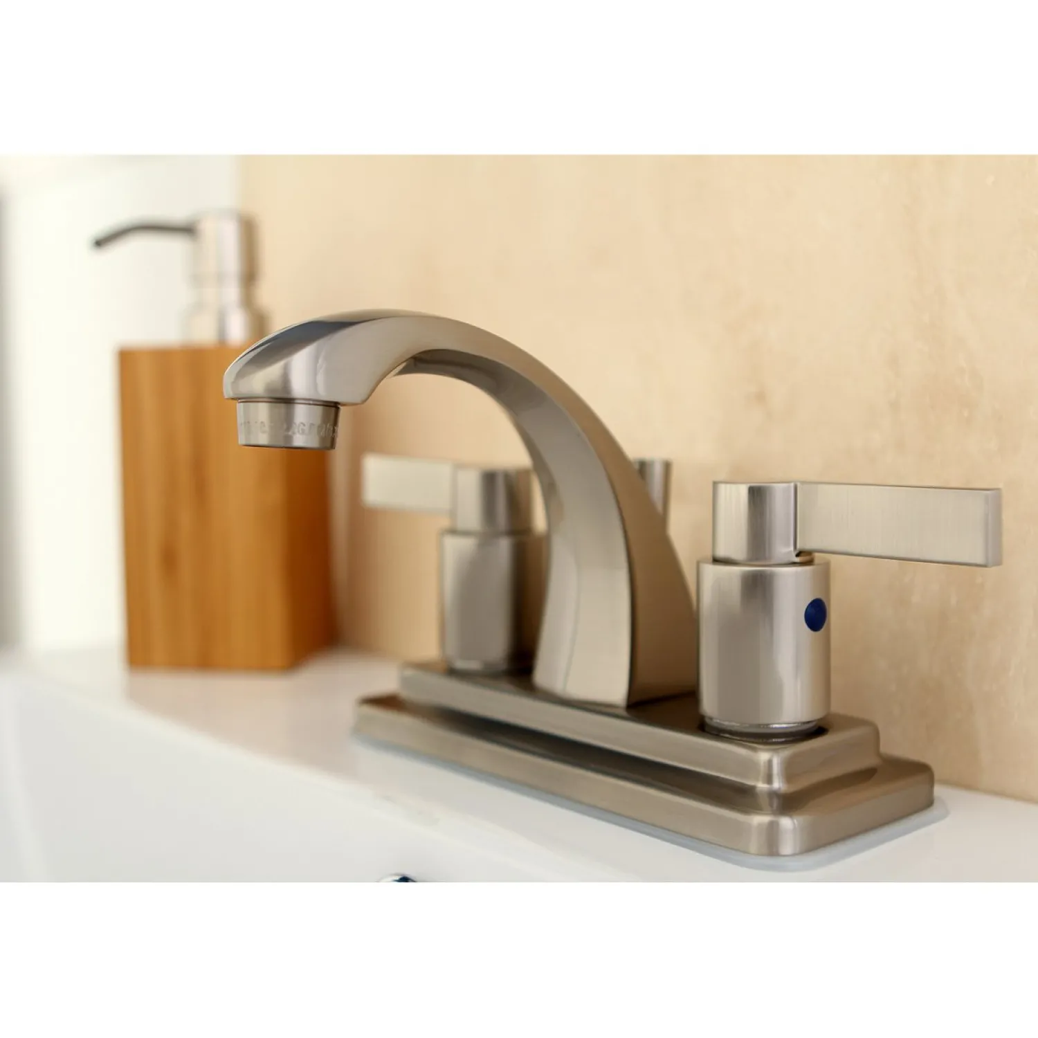 New NuvoFusion 4-Inch Centerset 2-Handle Bathroom Faucet 4" Center Set