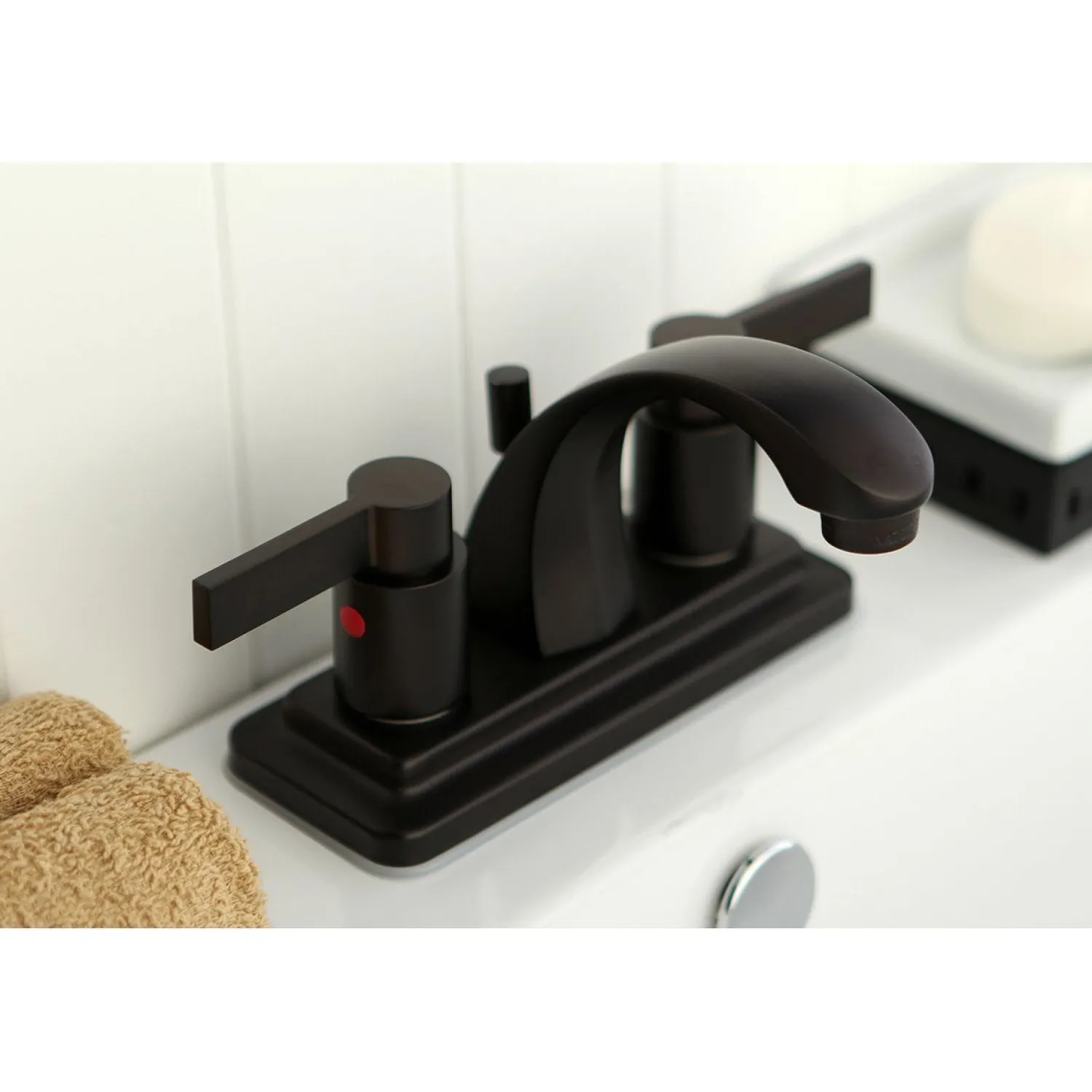 New NuvoFusion 4-Inch Centerset 2-Handle Bathroom Faucet 4" Center Set