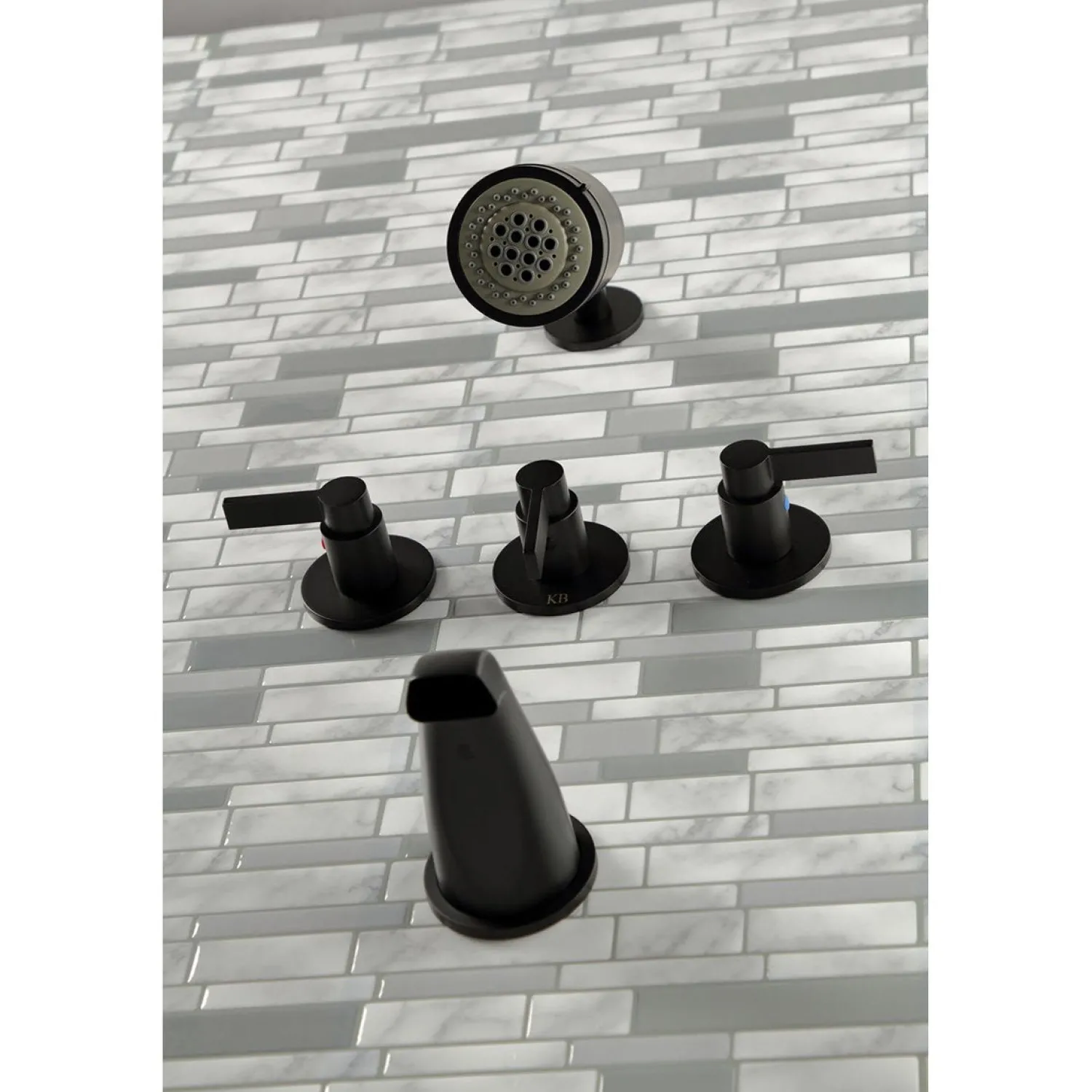 Discount NuvoFusion Three-Handle Tub and Shower Faucet Tub & Shower Sets|Tub Faucets