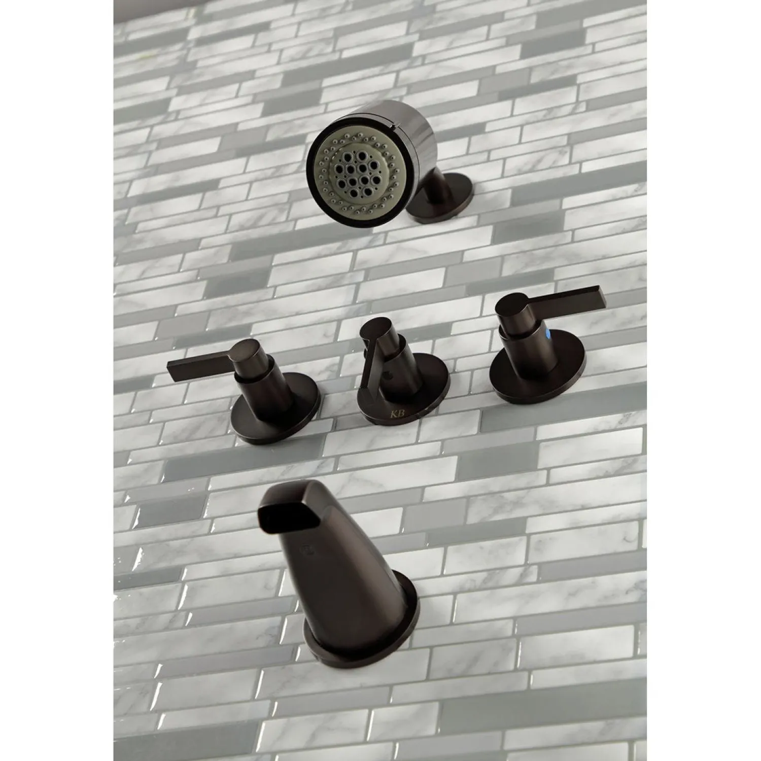 Discount NuvoFusion Three-Handle Tub and Shower Faucet Tub & Shower Sets|Tub Faucets