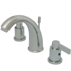 Discount NuvoFusion 8" to 16" Widespread Double Handle Lavatory Faucet with Brass Pop-up 8" Widespread