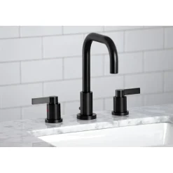 Outlet NuvoFusion Widespread Bathroom Faucet with Brass Pop-Up 8" Widespread
