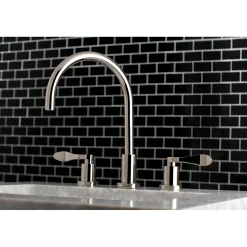 Hot NuWave Deck Mount 8-Inch Widespread Bathroom Faucet 8