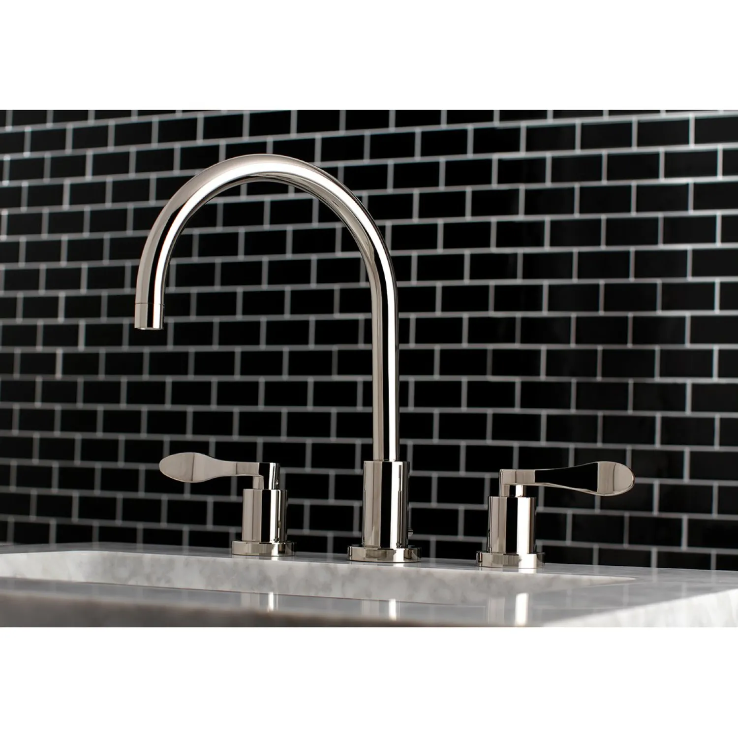 Hot NuWave Deck Mount 8-Inch Widespread Bathroom Faucet 8" Widespread