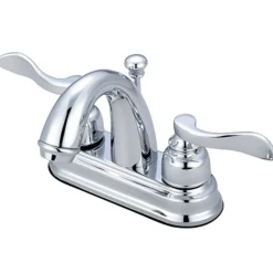 Clearance NuWave French 4" Centerset Lavatory Faucet with ABS/Brass Pop-up 4" Center Set
