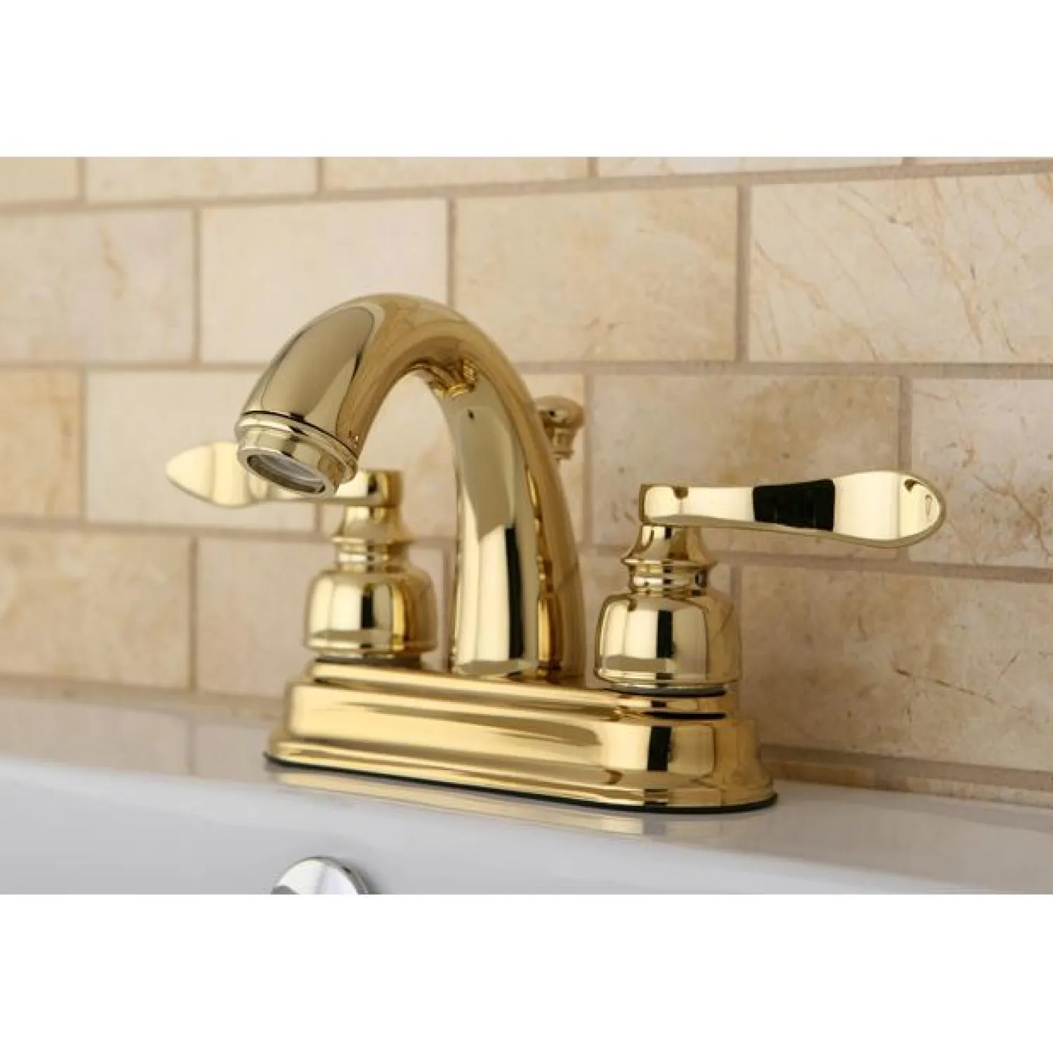 Clearance NuWave French 4" Centerset Lavatory Faucet with ABS/Brass Pop-up 4" Center Set