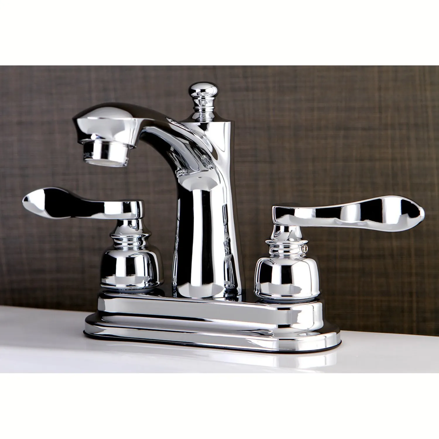 NuWave French Deck Mount 4" Centerset Bathroom Faucet 4" Center Set