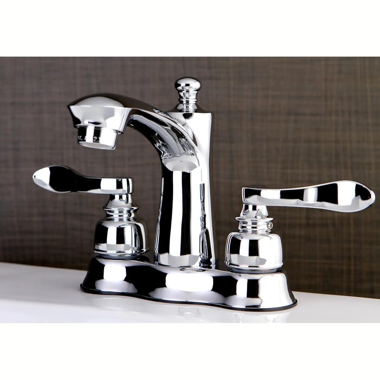 Outlet NuWave French 4-Inch Centerset Deck Mount Bathroom Faucet 4" Center Set