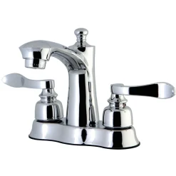 Outlet NuWave French 4-Inch Centerset Deck Mount Bathroom Faucet 4