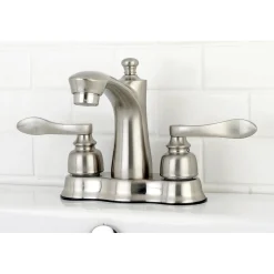 Outlet NuWave French 4-Inch Centerset Deck Mount Bathroom Faucet 4