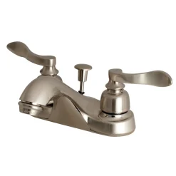 Hot NuWave French Deck Mount 4-Inch Centerset Bathroom Faucet 4" Center Set