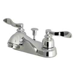 Hot NuWave French Deck Mount 4-Inch Centerset Bathroom Faucet 4