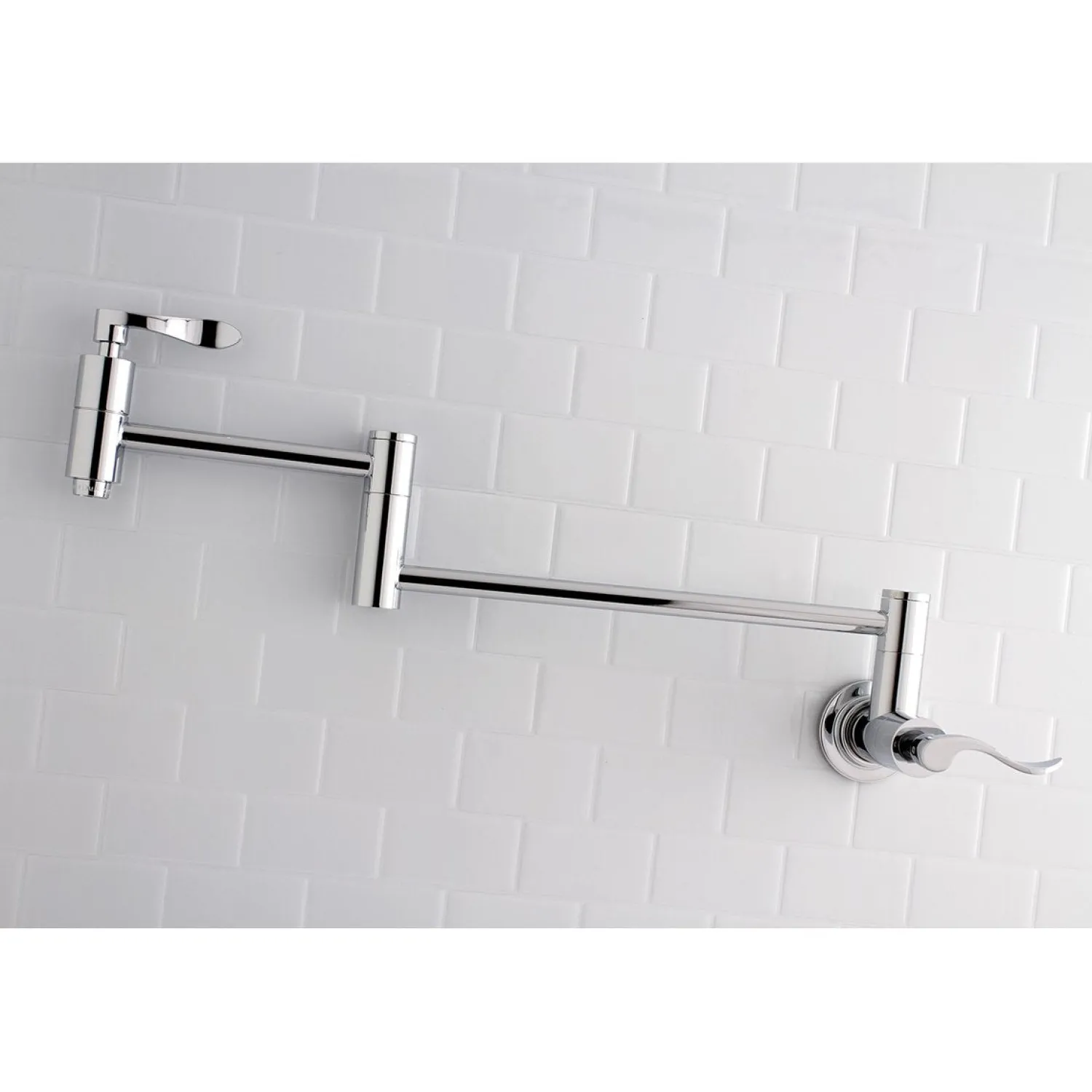 Sale NuWave Wall Mount Pot Filler Kitchen Faucet Wall Mounted Kitchen Faucets|Single Hole