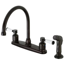 New Paris Deck Mount Centerset Kitchen Faucet Faucets With Side Spray
