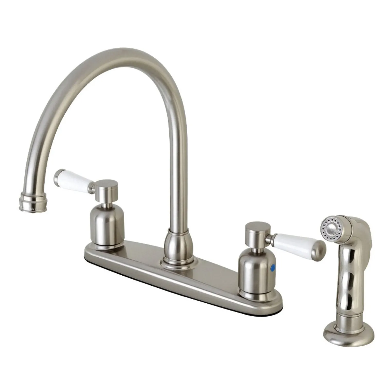 New Paris Deck Mount Centerset Kitchen Faucet Faucets With Side Spray
