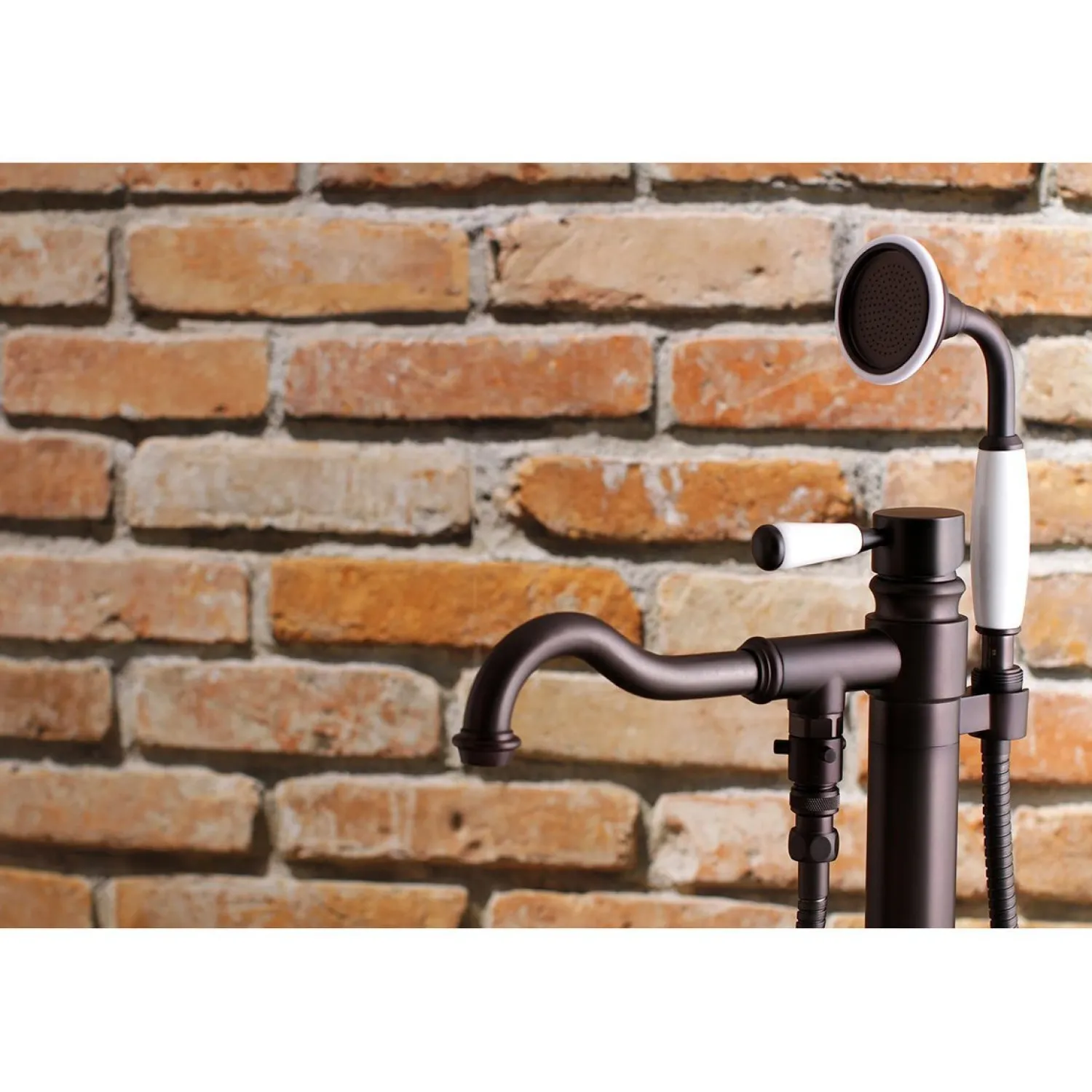 Paris Freestanding Tub Faucet with Hand Shower and Single Handle Free Standing Tub Fillers|Tub Faucets