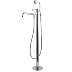 Paris Freestanding Tub Faucet with Hand Shower and Single Handle Free Standing Tub Fillers|Tub Faucets