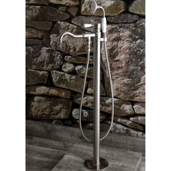 Paris Freestanding Tub Faucet with Hand Shower and Single Handle Free Standing Tub Fillers|Tub Faucets