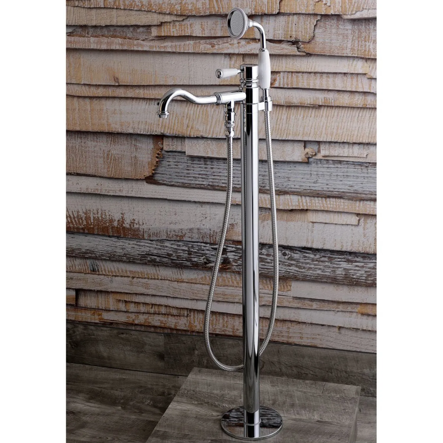 Paris Freestanding Tub Faucet with Hand Shower and Single Handle Free Standing Tub Fillers|Tub Faucets