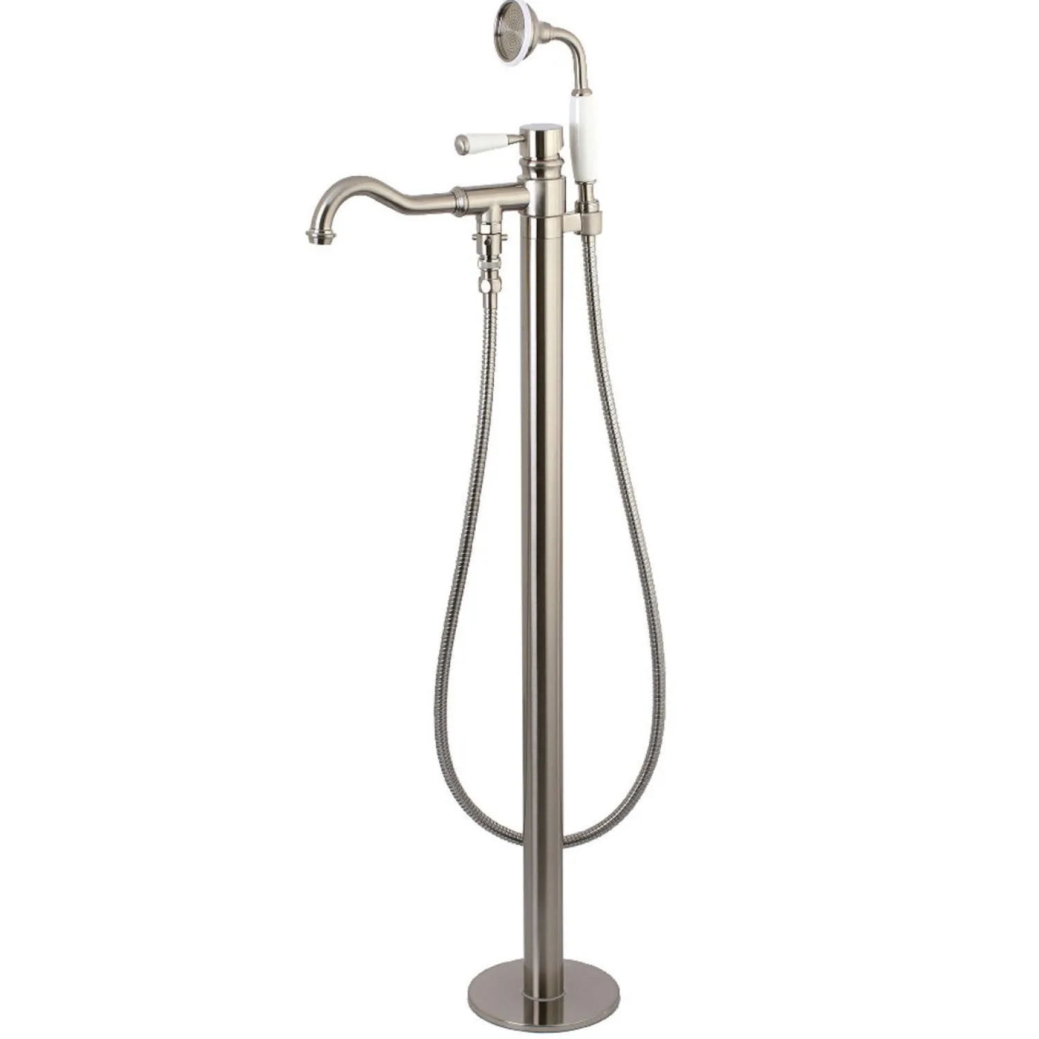 Paris Freestanding Tub Faucet with Hand Shower and Single Handle Free Standing Tub Fillers|Tub Faucets