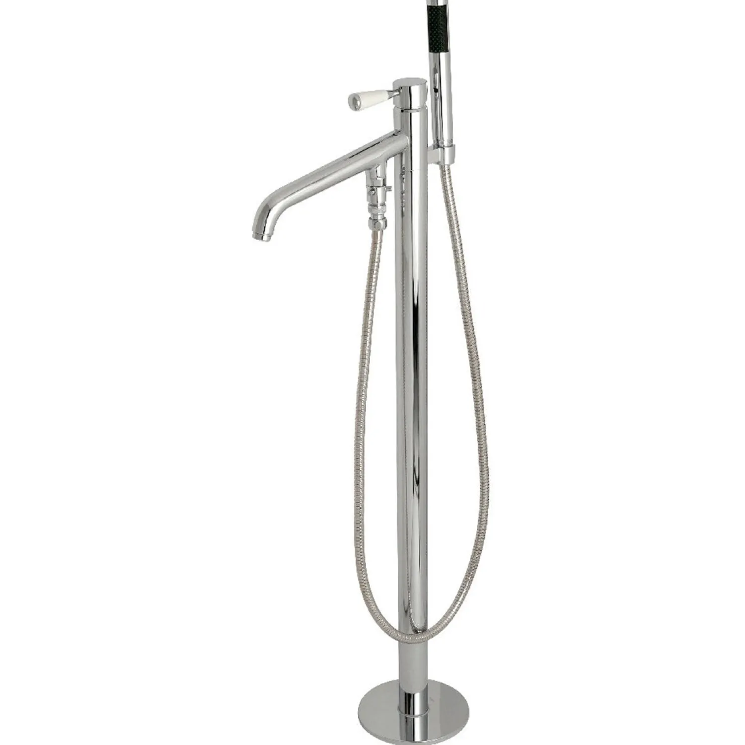 Hot Paris Single Hole Single Handle Freestanding Tub Faucet with Hand Shower Free Standing Tub Fillers|Tub Faucets