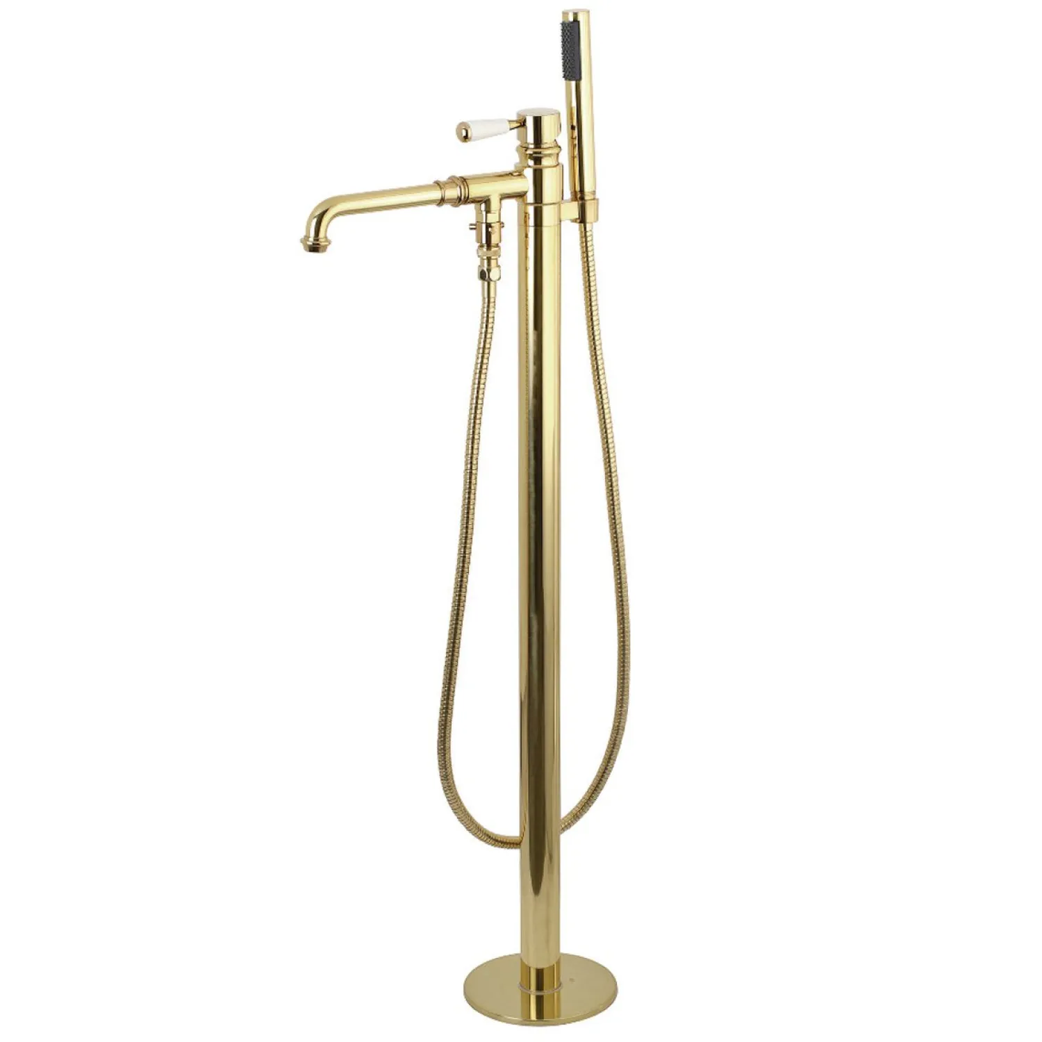 Hot Paris Single Handle Freestanding Tub Faucet with Hand Shower Free Standing Tub Fillers|Tub Faucets