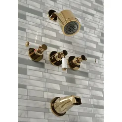 Clearance Paris Three-Handle Tub and Shower Faucet Tub & Shower Sets|Tub Faucets