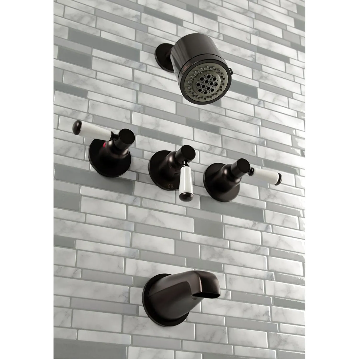 Clearance Paris Three-Handle Tub and Shower Faucet Tub & Shower Sets|Tub Faucets