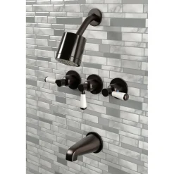 Clearance Paris Three-Handle Tub and Shower Faucet Tub & Shower Sets|Tub Faucets
