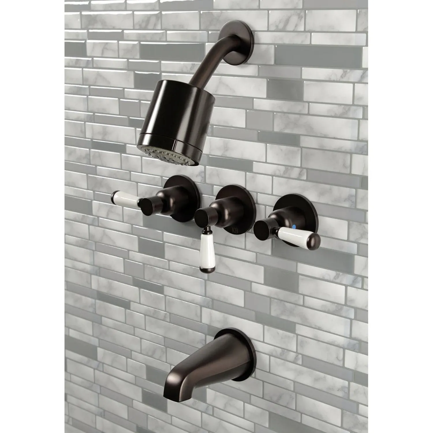 Clearance Paris Three-Handle Tub and Shower Faucet Tub & Shower Sets|Tub Faucets