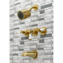 Discount Paris Three-Handle Tub and Shower Faucet Tub & Shower Sets