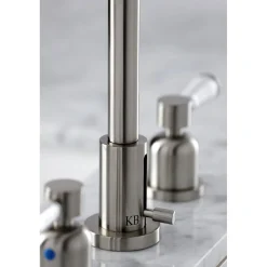 Discount Paris Widespread Bathroom Faucet with Brass Pop-Up 8