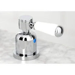 Discount Paris Widespread Bathroom Faucet with Brass Pop-Up 8