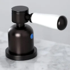 Discount Paris Widespread Bathroom Faucet with Brass Pop-Up 8