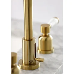 Discount Paris Widespread Bathroom Faucet with Brass Pop-Up 8