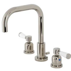 Discount Paris Widespread Bathroom Faucet with Brass Pop-Up 8