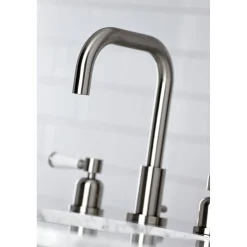 Discount Paris Widespread Bathroom Faucet with Brass Pop-Up 8
