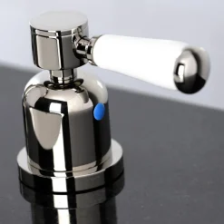 Discount Paris Widespread Bathroom Faucet with Brass Pop-Up 8