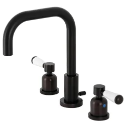 Discount Paris Widespread Bathroom Faucet with Brass Pop-Up 8