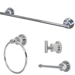 New 4-Piece 18" Bathroom Accessories Set Accessory Packages