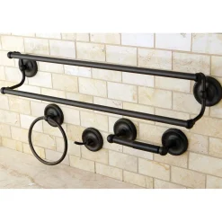 Discount 4-Piece Bathroom Accessories Set in Oil Rubbed Bronze Accessory Packages