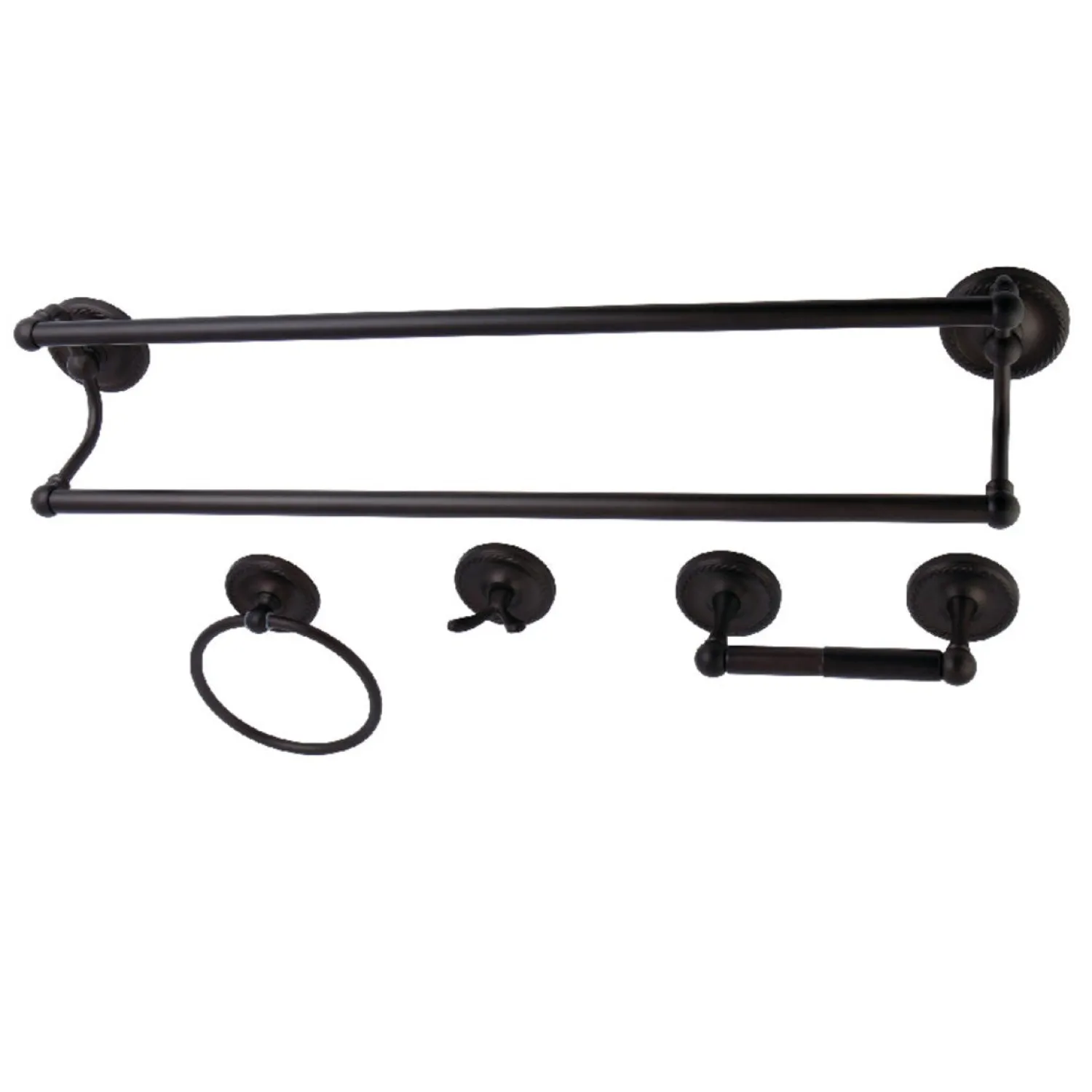 Discount 4-Piece Bathroom Accessories Set in Oil Rubbed Bronze Accessory Packages