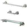 Clearance 3-Piece Bathroom Accessories Set in Brushed Nickel Accessory Packages